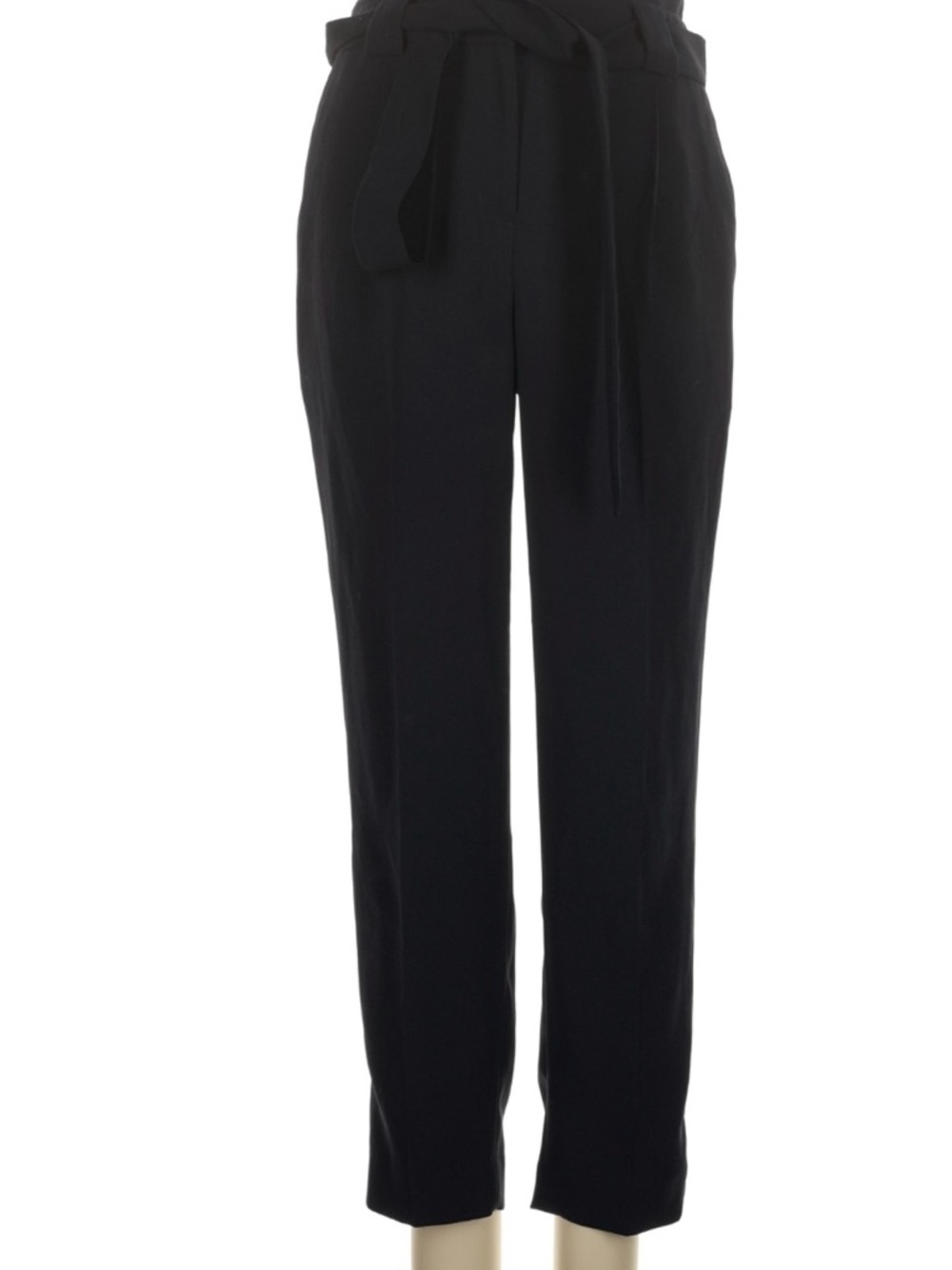 express paper bag dress pants Black 6 6R Slacks Ankle High Rise Work NEW RARE